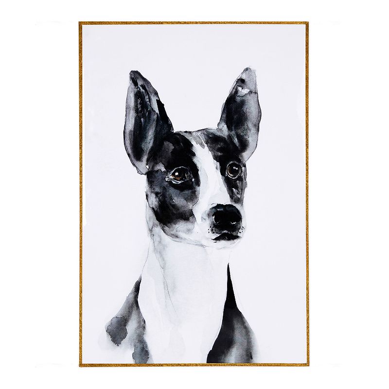 62084919 Terrier Black and White Wall Art, Multicolor sku 62084919