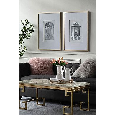 Pencil Architectural Wall Art 2-piece Set