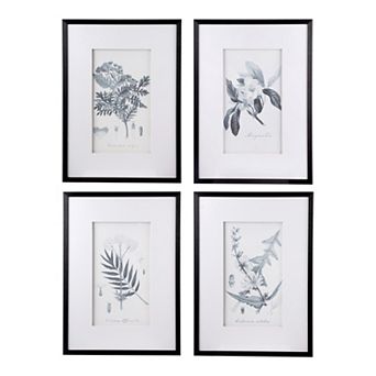 Botanical Wall Art 4 pc Set
