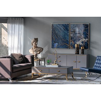 Faux Marbled Panel Wall Decor 2-piece Set