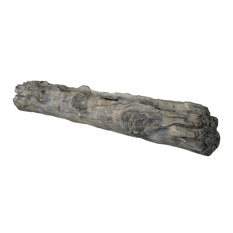 Gray Faux Trunk Wall Shelf, Grey