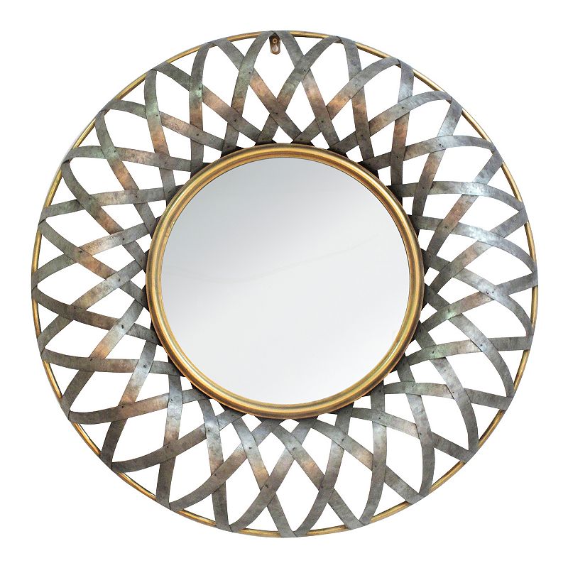 76416088 Ives Antique Finish Wall Mirror, Multicolor sku 76416088