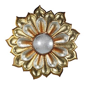 Metallic Flower Wall Decor