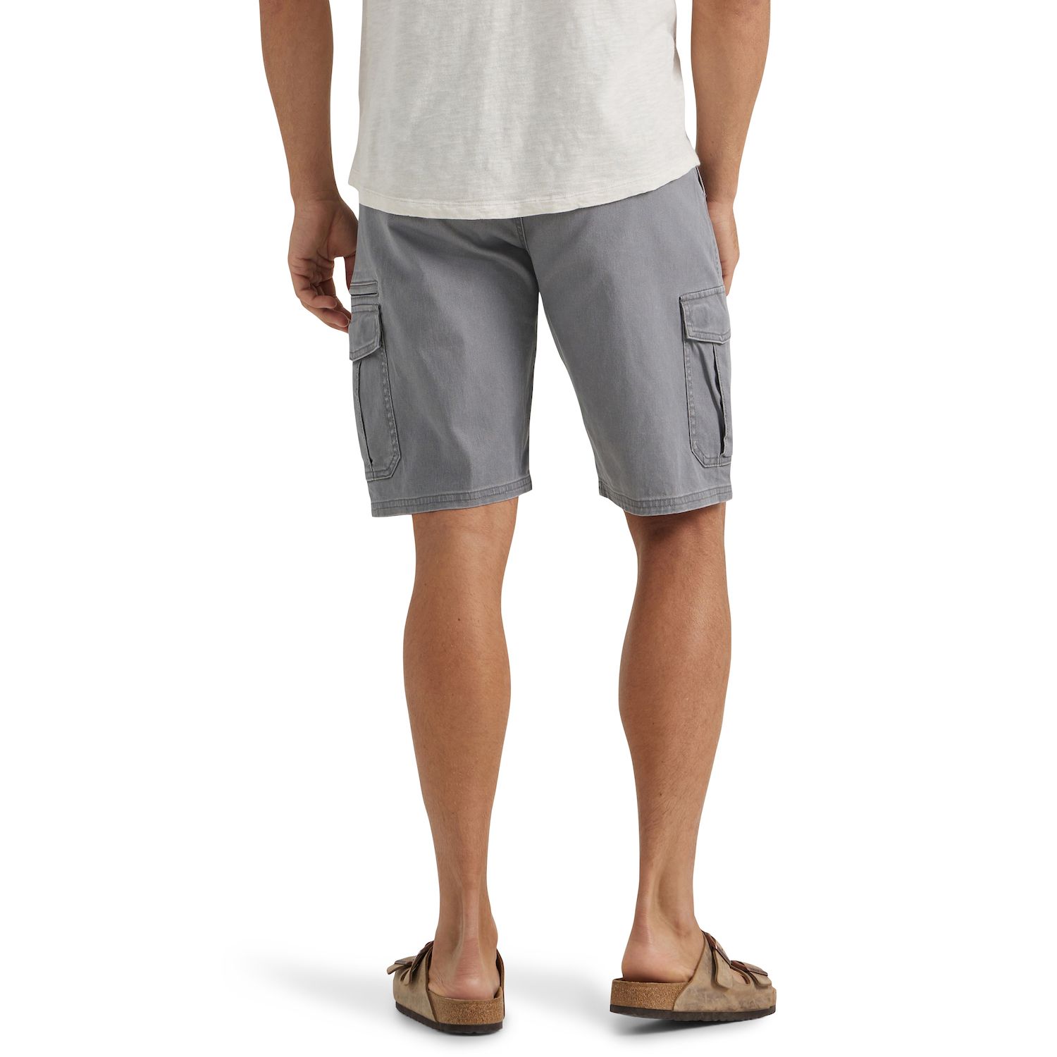 wrangler men's twill cargo shorts