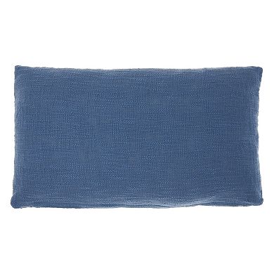 Mina Victory Lifestyles Solid Woven Cotton Throw Pillow
