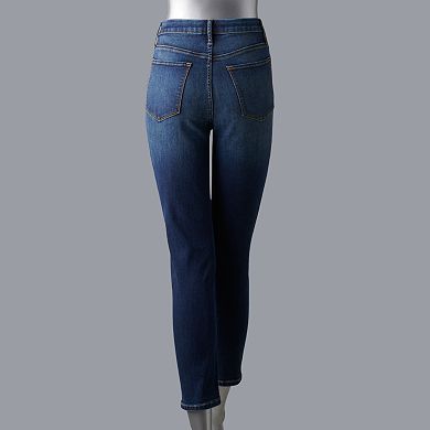 Women's Simply Vera Vera Wang High-Waisted Skinny Ankle Jeans