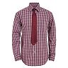 Boys 8-20 Chaps Plaid Button-Up Shirt with Tie