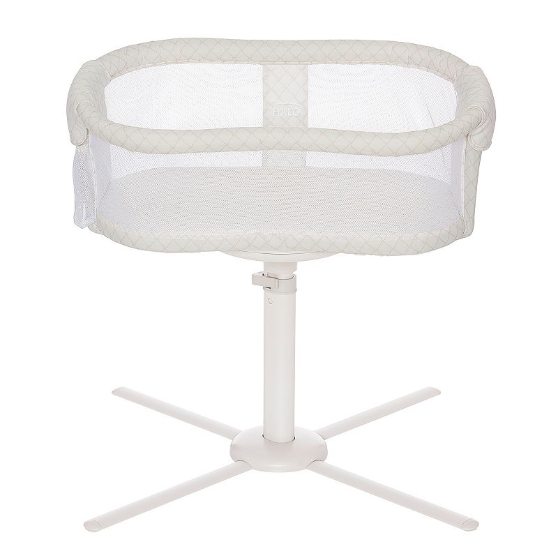 HALO Bassinet Essentia Nautical Net Swivel Sleeper, Lt Beige