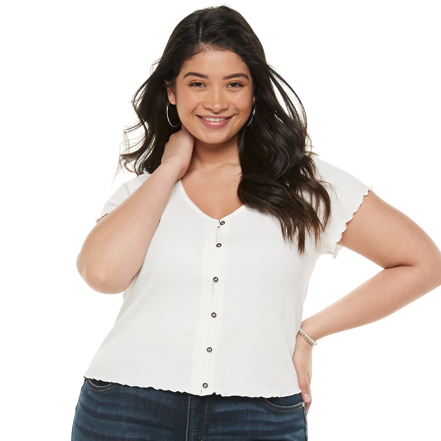 kohls junior plus tops