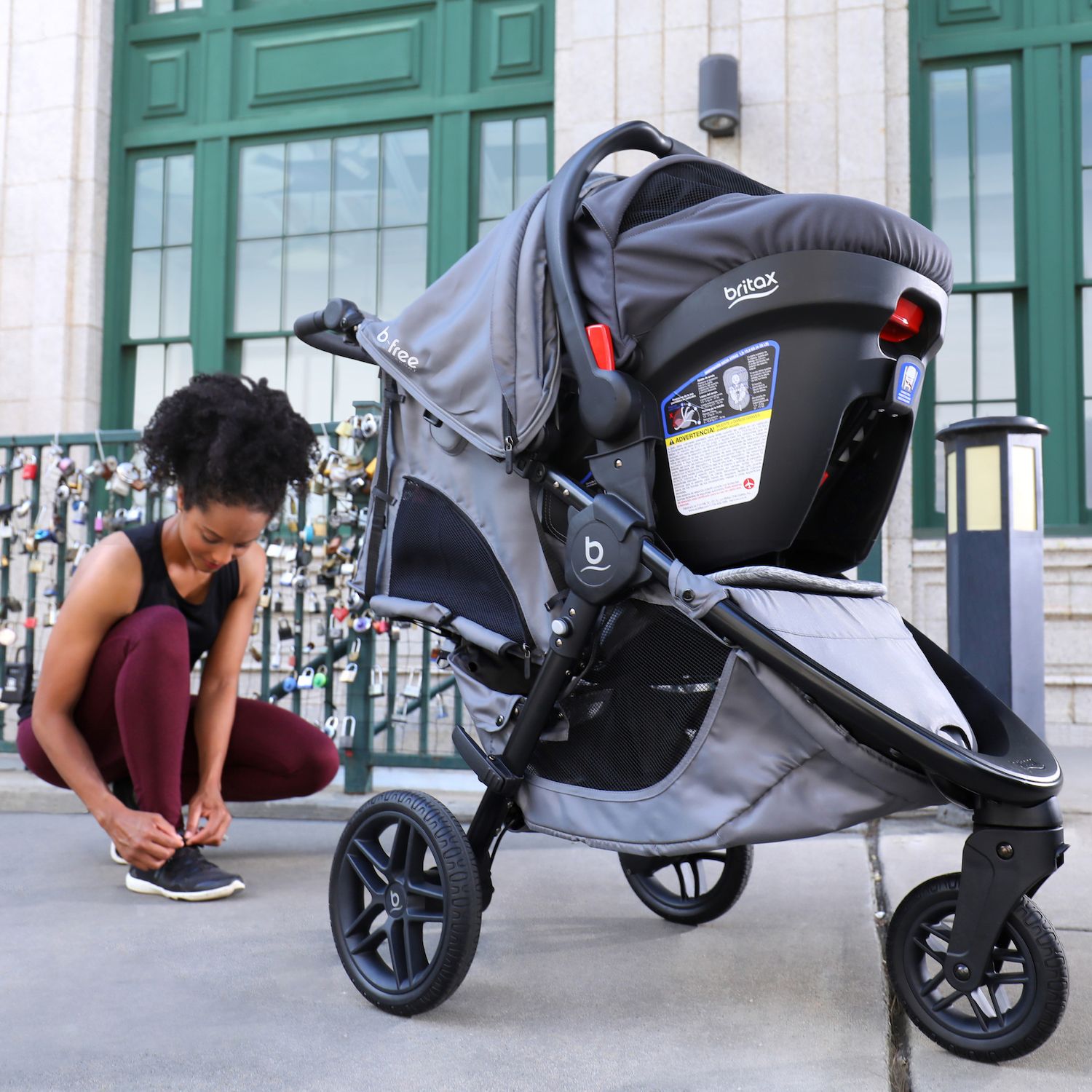 britax b free endeavor travel system