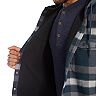 Men's Wolverine Bucksaw Plaid Bonded Flannel Hooded Shirt Jacket