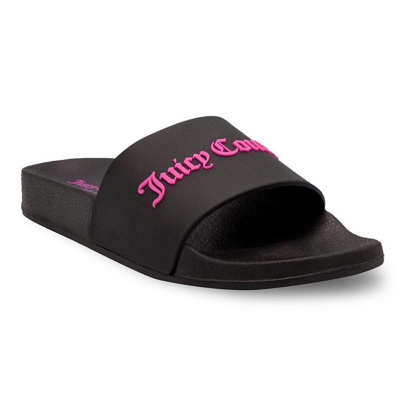 UPC 193605344324 product image for Juicy Couture Whimsey Women's Slide Sandals, Size: 9, Black | upcitemdb.com