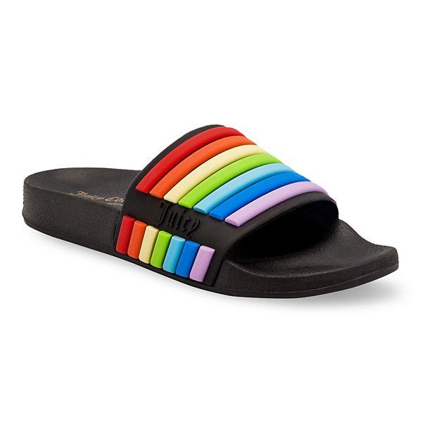 Womens discount rainbow sliders