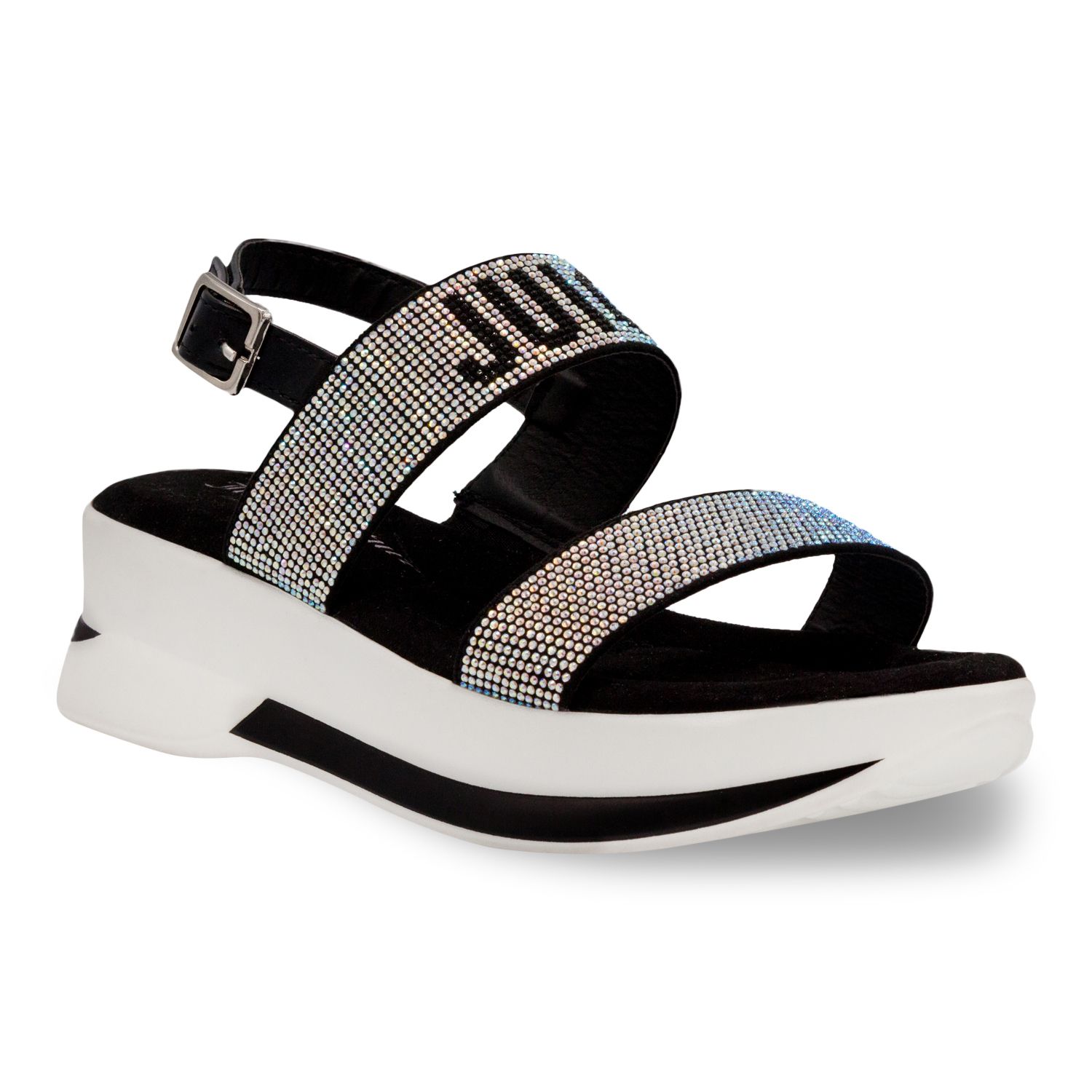stretch platform sandals