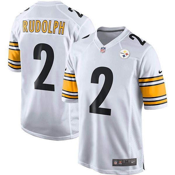 Men's Nike Mason Rudolph White Pittsburgh Steelers Game Jersey