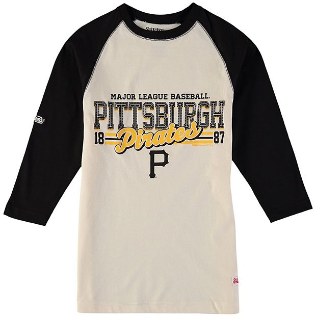 Pittsburgh Pirates Stitched Baseball Tee Shirt 3T / White