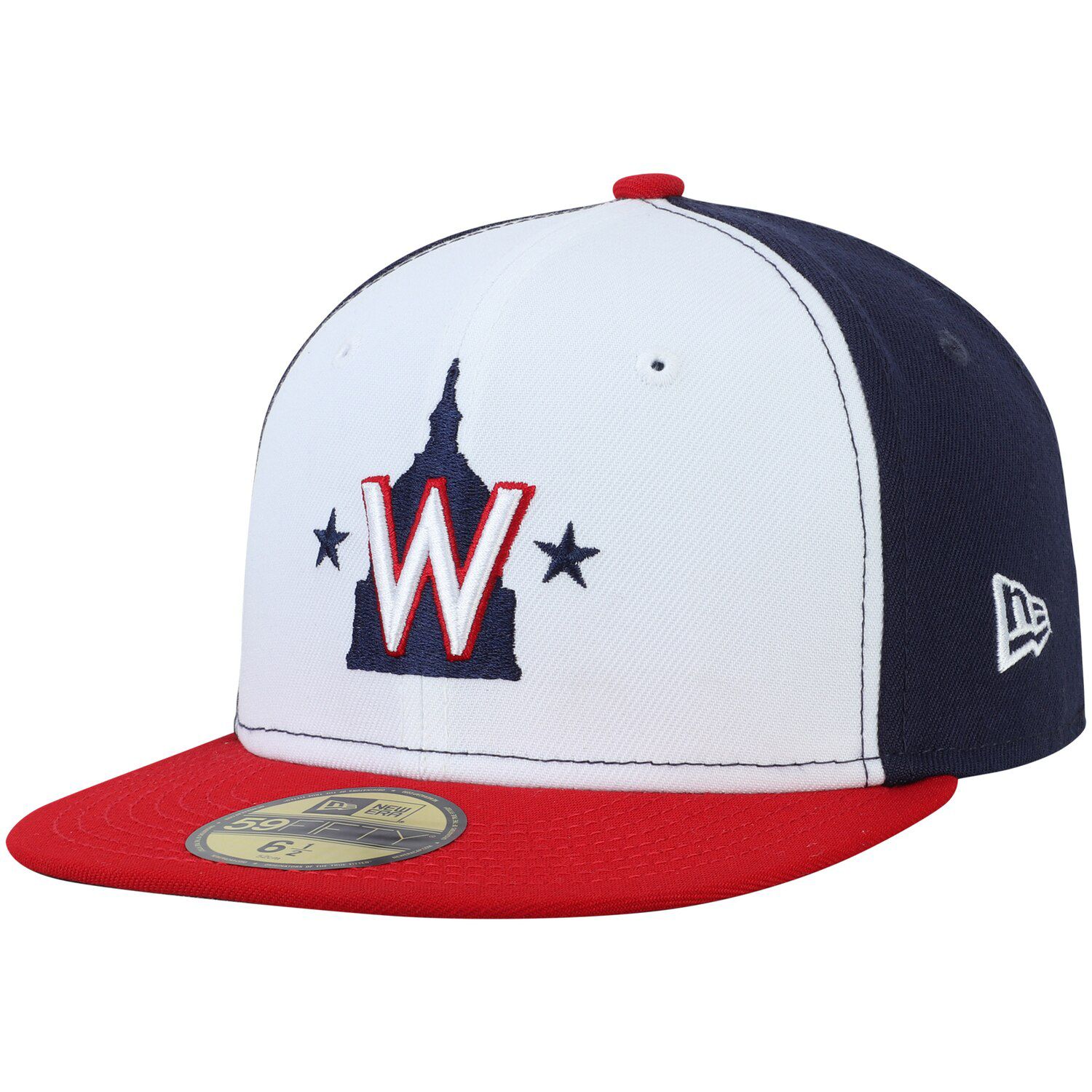 white washington nationals hat