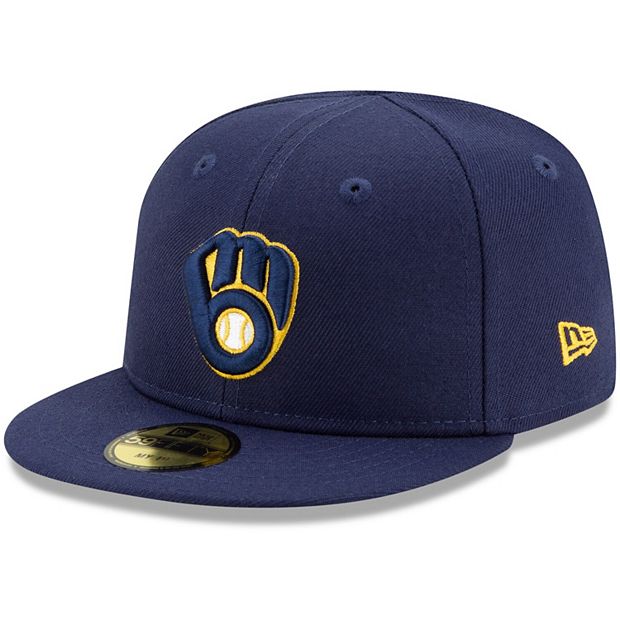 Men's New Era Navy Milwaukee Brewers Home Authentic Collection On-Field  59FIFTY Fitted Hat