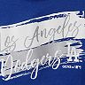 Girls Youth Royal Los Angeles Dodgers Brush Stroke Dolman T-Shirt