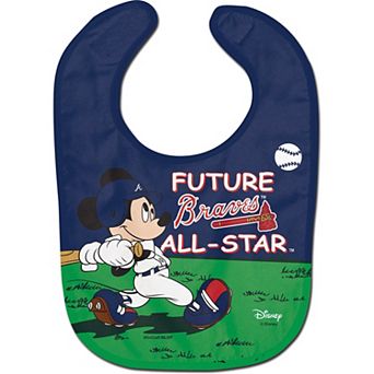 WinCraft Atlanta Braves Disney Mickey All Pro Baby Bib