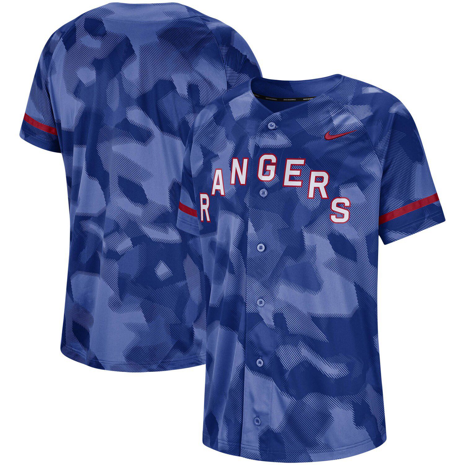 Men's Nike Royal Texas Rangers Camo Jersey