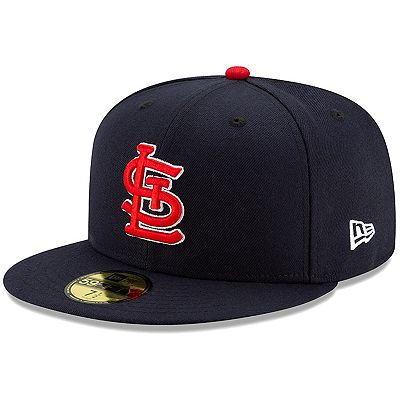 Men s New Era St. Louis Cardinals Navy Alternate Authentic Collection On Field 59FIFTY Fitted Hat