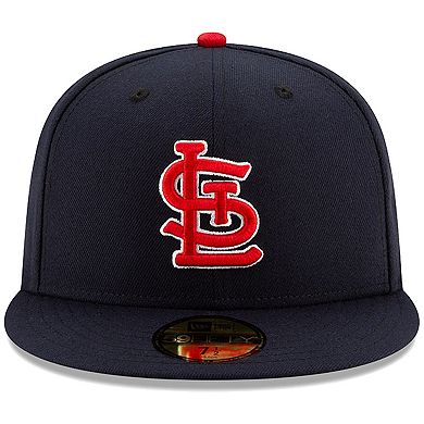 Men's New Era St. Louis Cardinals Navy Alternate Authentic Collection On-Field 59FIFTY Fitted Hat