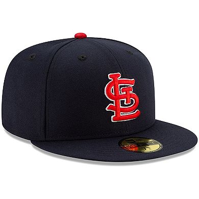 Men's New Era St. Louis Cardinals Navy Alternate Authentic Collection On-Field 59FIFTY Fitted Hat