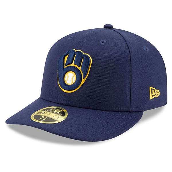 Men's New Era Navy Milwaukee Brewers Authentic Collection On-Field Low ...