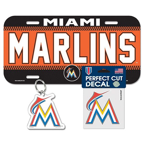 WinCraft Miami Marlins 3-Pack Decal