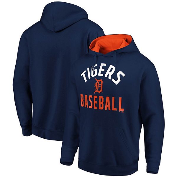 Men's Fanatics Branded Navy/Orange Detroit Tigers Team Pride Pullover Hoodie