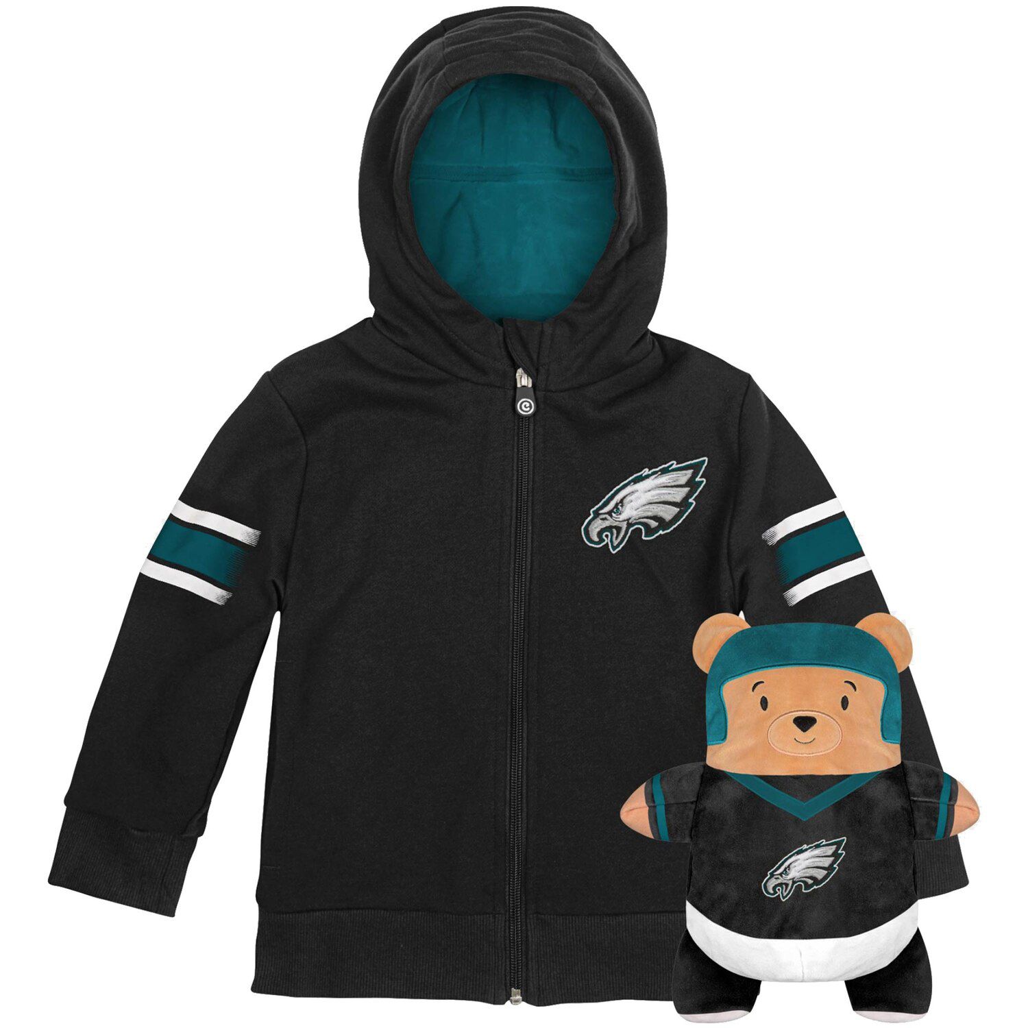 philadelphia eagles full zip hoodie