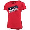 Girls Youth Red St. Louis Cardinals Brush Stroke Dolman T-Shirt