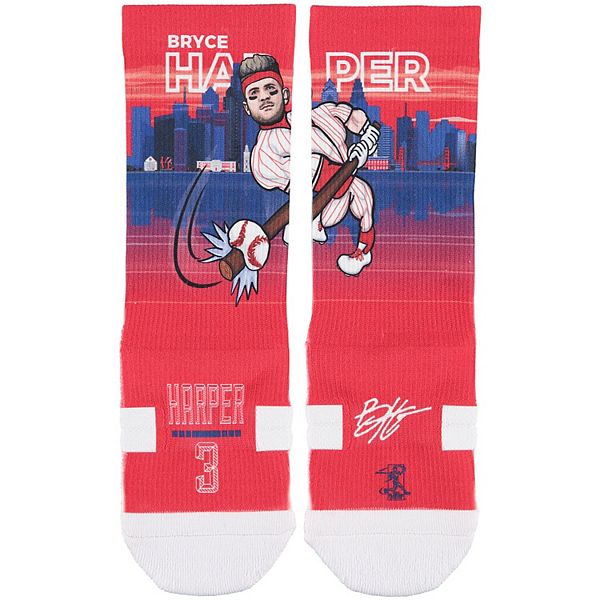 Youth Strideline Bryce Harper Philadelphia Phillies Superhero Socks