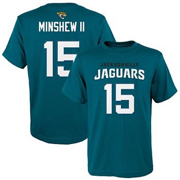 Youth Gardner Minshew II Teal Jacksonville Jaguars Mainliner Player Name &  Number T-Shirt