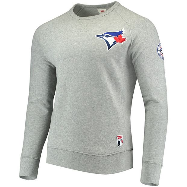 Men's Levi's® Heathered Gray Toronto Blue Jays Pullover Sweatshirt