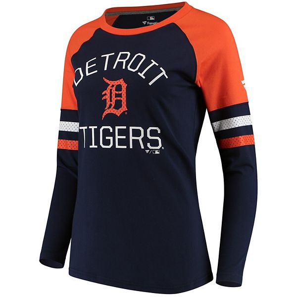 Women's Fanatics Branded Navy/Orange Detroit Tigers Iconic