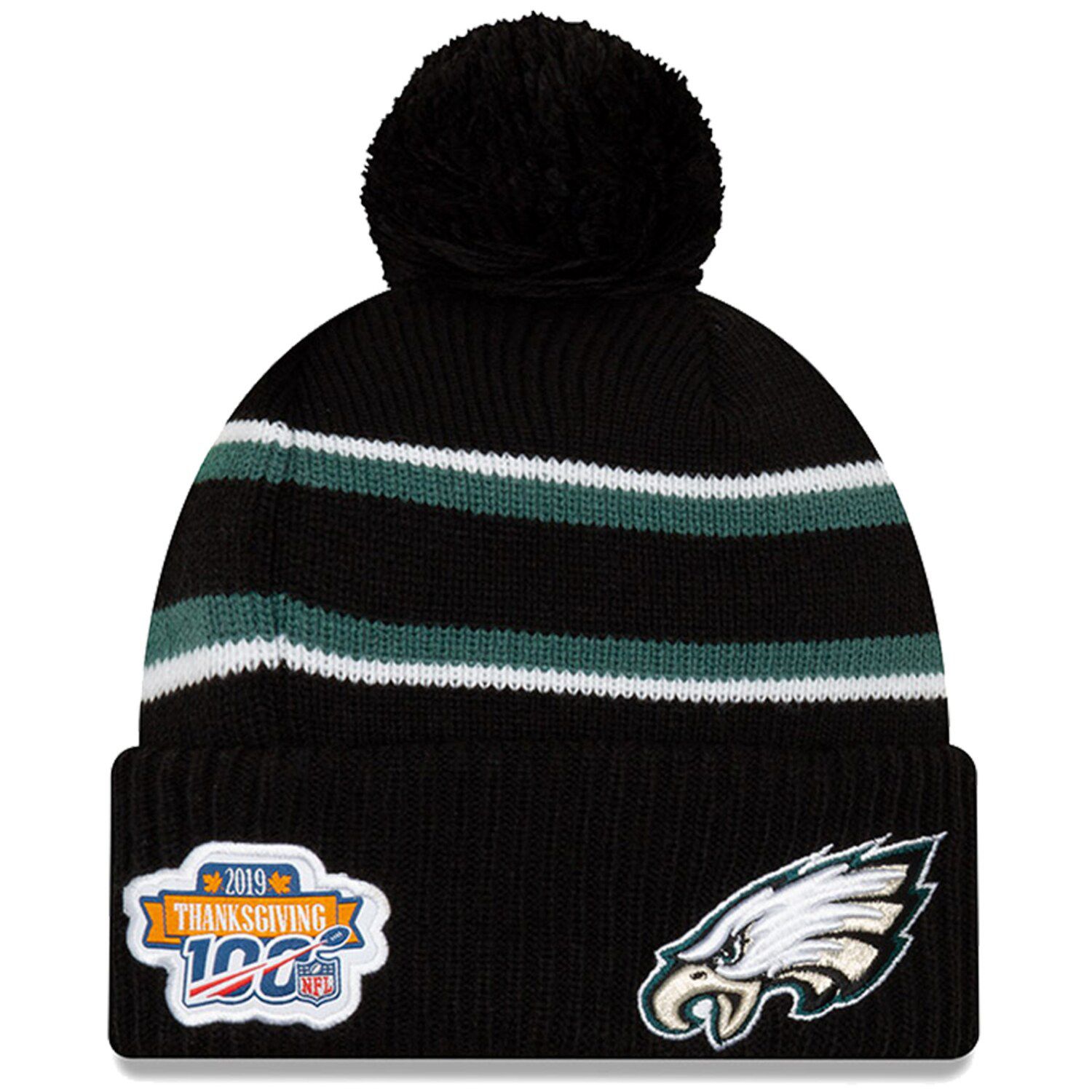 eagles pom pom hat