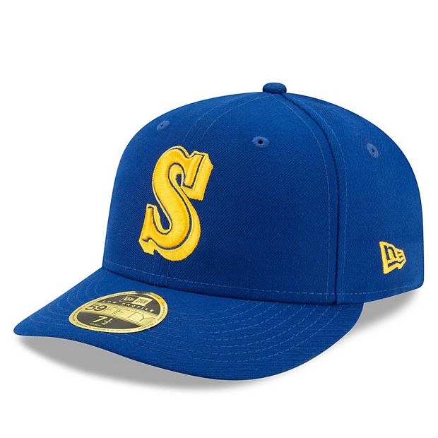 Men's New Era Royal Seattle Mariners Cooperstown Collection Logo