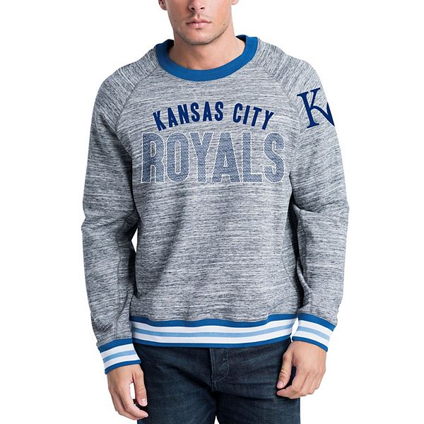 Kansas City Royals Cutter & Buck Advantage Tri-Blend Pique Mens Long Sleeve Polo