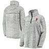 Women's G-III 4Her by Carl Banks Gray Boston Red Sox Sherpa Quarter-Zip Pullover Jacket