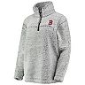 Women's G-III 4Her by Carl Banks Gray Boston Red Sox Sherpa Quarter-Zip Pullover Jacket