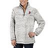 Women's G-III 4Her by Carl Banks Gray Boston Red Sox Sherpa Quarter-Zip Pullover Jacket