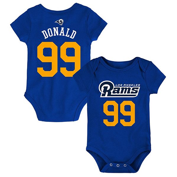 Newborn & Infant Aaron Donald Royal Los Angeles Rams Mainliner Name &  Number Bodysuit