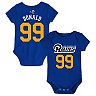 Newborn & Infant Aaron Donald Royal Los Angeles Rams Mainliner Name & Number Bodysuit