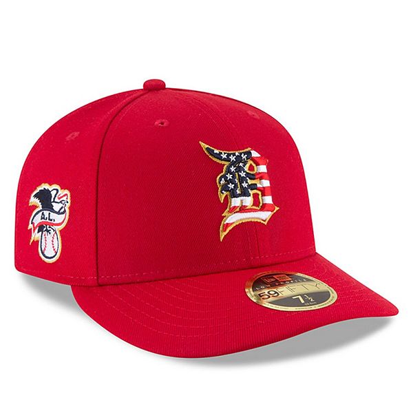 Men's New Era Red Detroit Tigers 2018 Stars & Stripes 4th of July