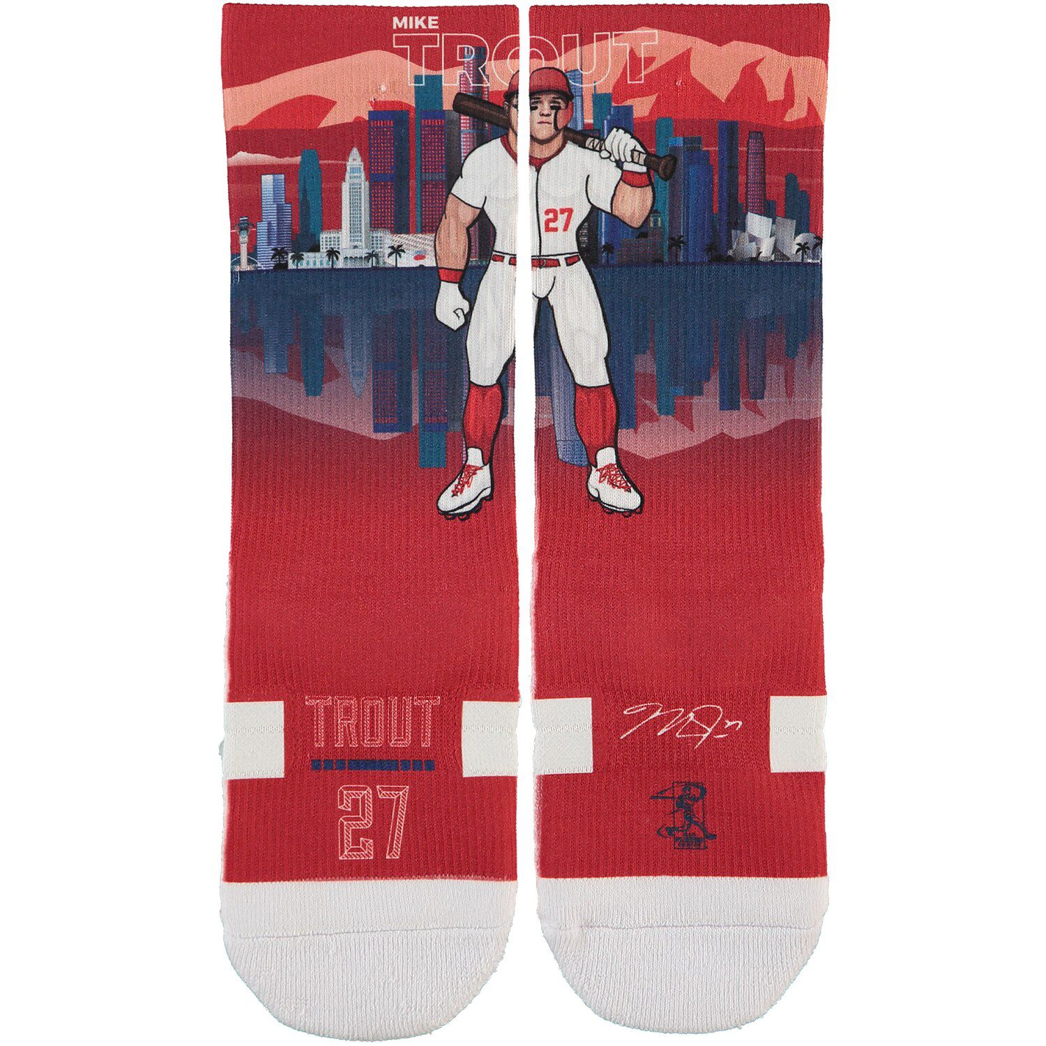 mike trout youth red jersey