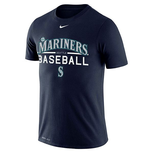 Men's Nike Navy Seattle Mariners Practice Performance T-Shirt