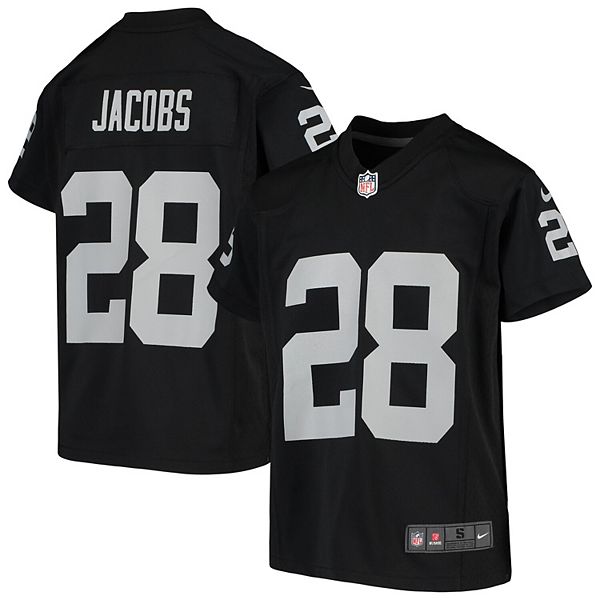 Nike / Youth Las Vegas Raiders Josh Jacobs #28 Black Game Jersey