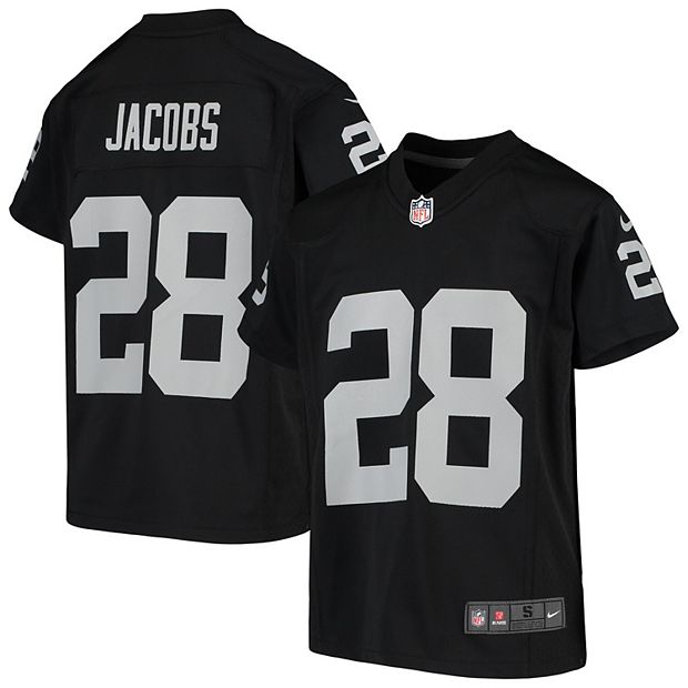  Josh Jacobs Las Vegas Raiders Black #28 Youth 8-20 Home Player  Jersey : Sports & Outdoors